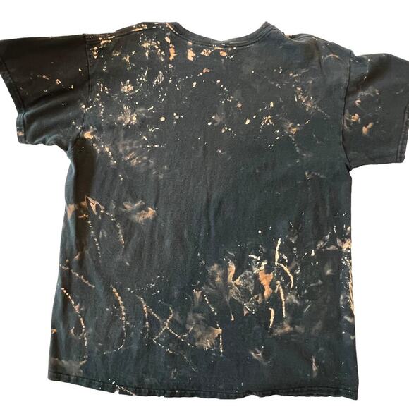 Ramones Custom Tie Dye Bleached Band T-Shirt Size L - Picture 2 of 3